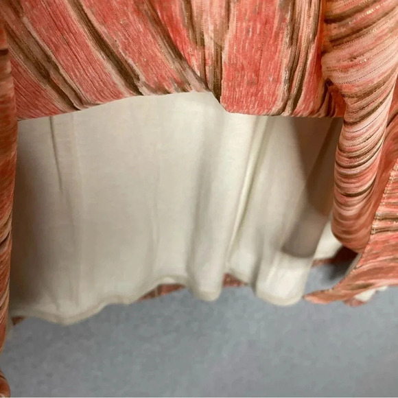 Chico’s Ombré Fairycore Michelle Glitter Metallic Elastic Waist Maxi Skirt - Picture 3 of 7